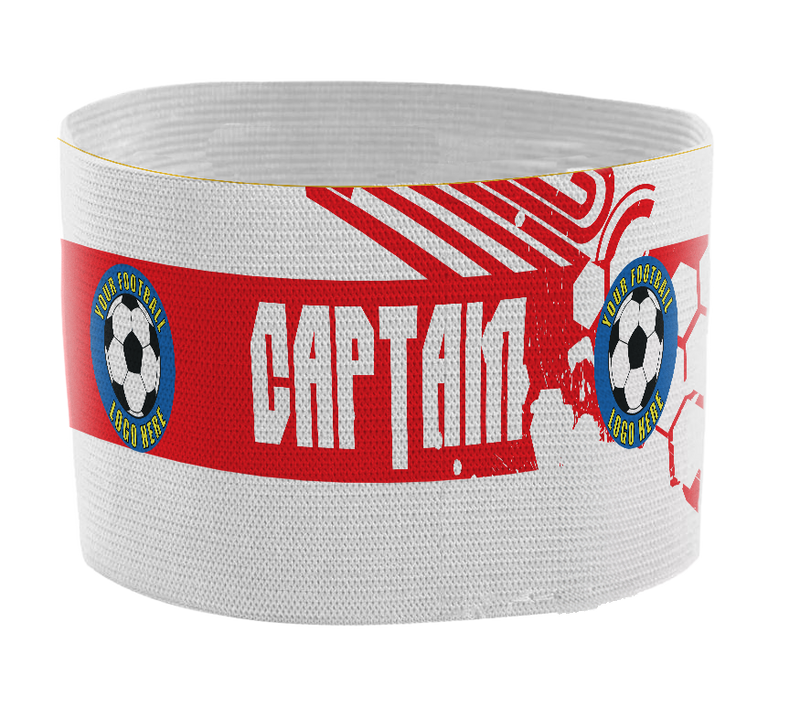 Custom Captain's Armband - Design 9 (Red)