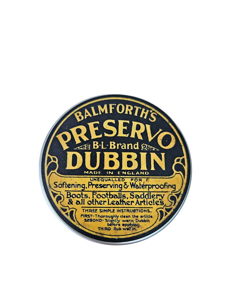 Balmforth's "PRESERVO" BL Brand Dubbin