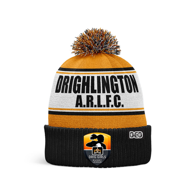 Drighlington Girls A.R.L.F.C. 2023 Custom Bobble Hat - ONE-SIZE