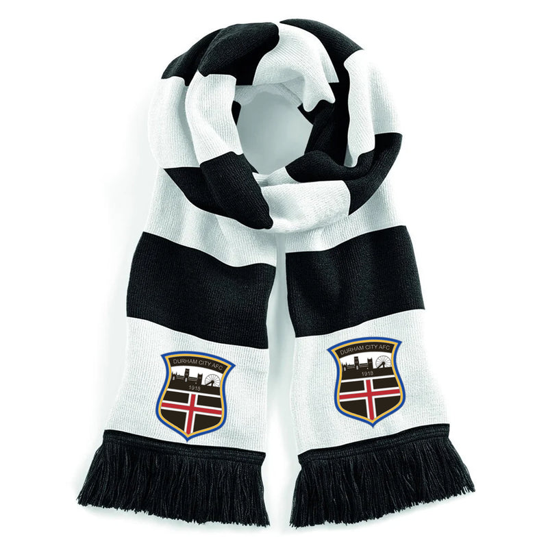 Durham City AFC - Football Club Black White Scarf