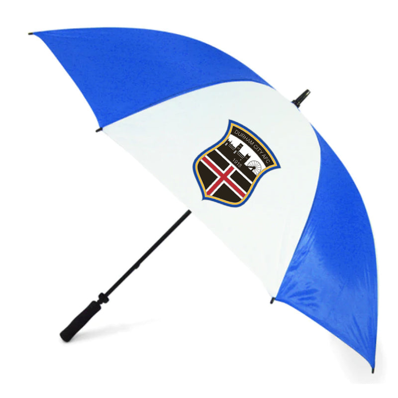 Royal Blue Durham City AFC Pro Sports Emblazoned Umbrella