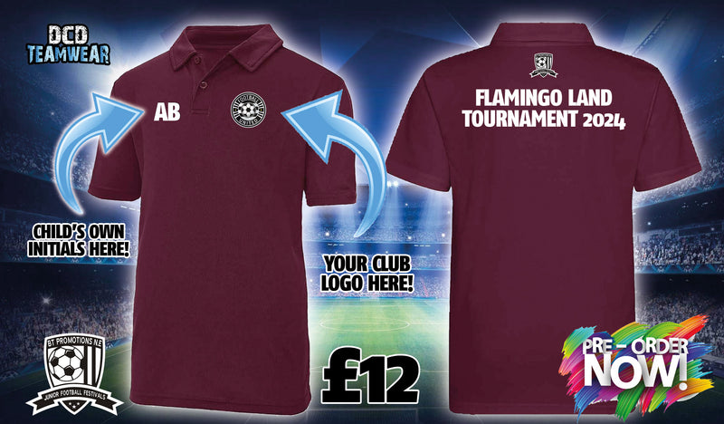 Flamingo Land Tournament 2024 Presentation Polo - Burgundy