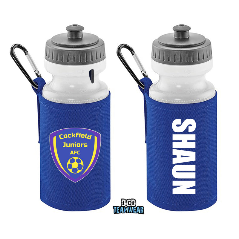 Cockfield Juniors FC Personalised Bottle and Holder