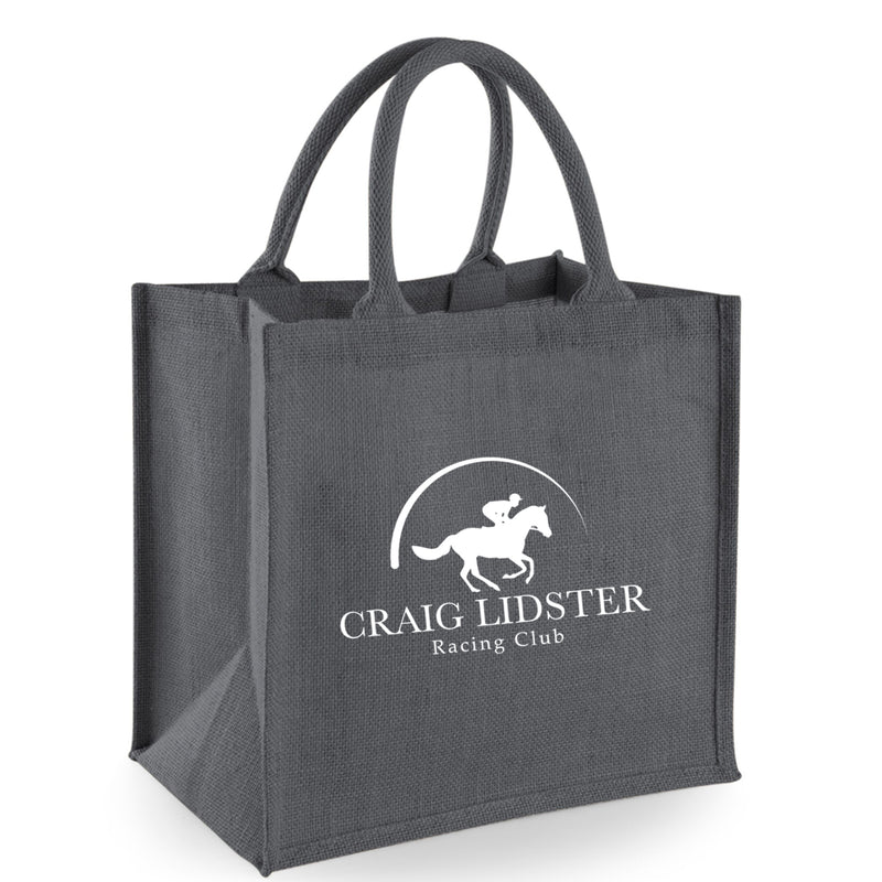 Craig Lidster Racing Club Jute Shopping Bag