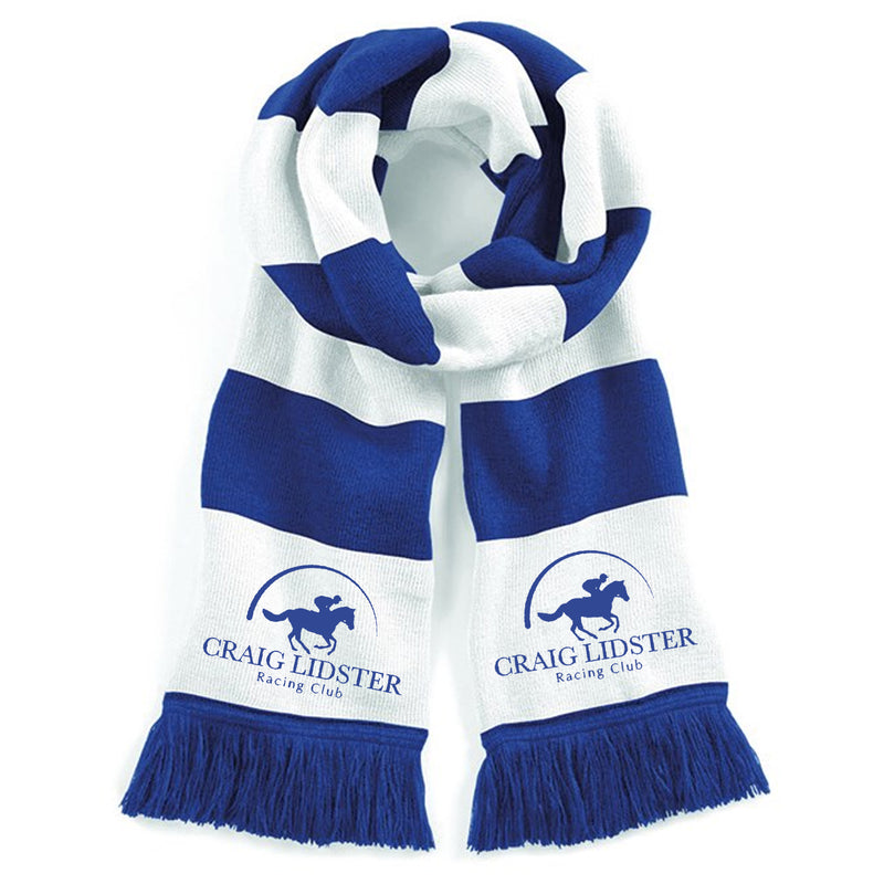 Craig Lidster Racing Club Stadium Scarf Blue White