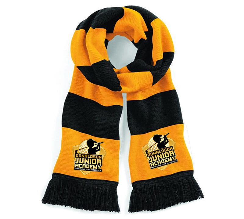 Donaldson Golf Academy Orange Black Scarf