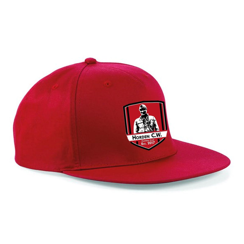 Horden CW FC 5-panel Red Snapback Cap B610C