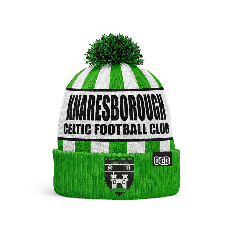 Knaresborough Celtic Football Club 2023 Custom Bobble Hat - ONE SIZE