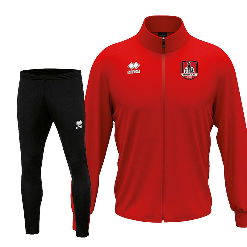 Horden CW FC Red Errea Kurt Flann Tracksuit - ADULTS