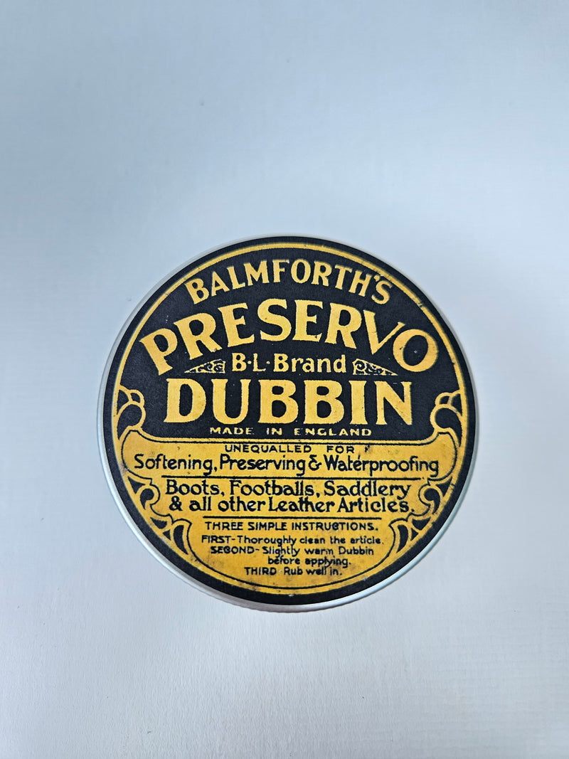 Balmforth's "PRESERVO" BL Brand Dubbin