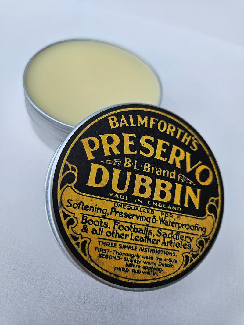 Balmforth's "PRESERVO" BL Brand Dubbin