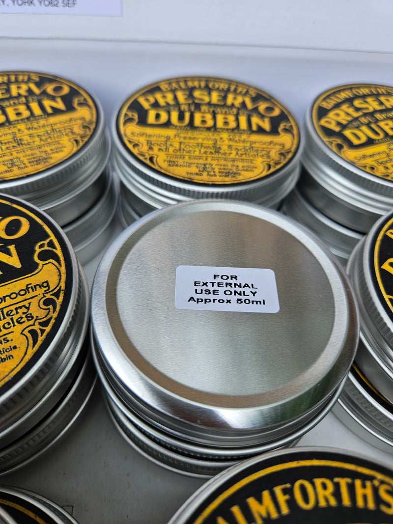 Balmforth's "PRESERVO" BL Brand Dubbin