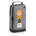 Football Boot Bags for Boys with Free Kit and Initials – Durable and Personalized Sports Bag - Mens Bald