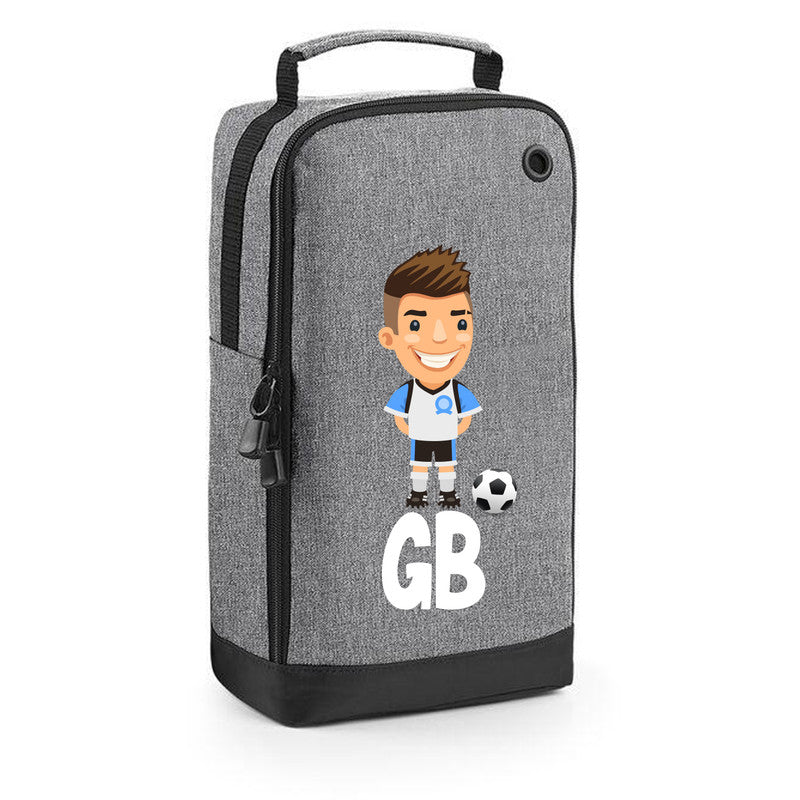 Football Boot Bags for Boys with Free Kit and Initials – Durable and Personalized Sports Bag - Mens Brunette2