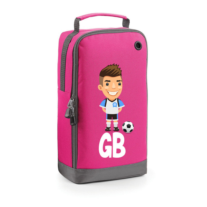 Football Boot Bags for Boys with Free Kit and Initials – Durable and Personalized Sports Bag - Mens Brunette2