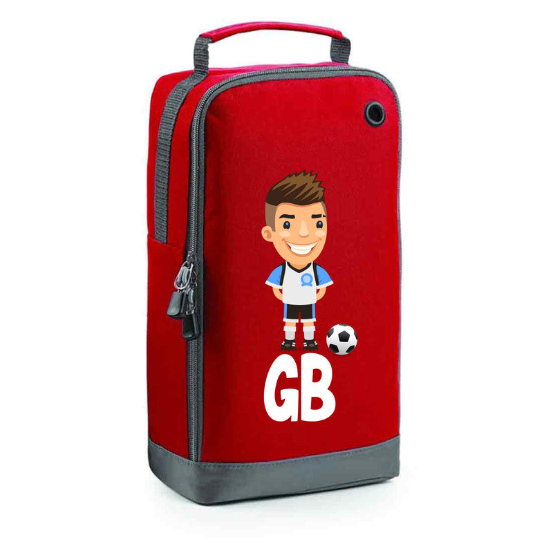 Football Boot Bags for Boys with Free Kit and Initials – Durable and Personalized Sports Bag - Mens Brunette2