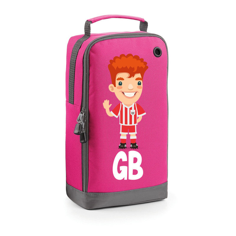 Football Boot Bags for Boys with Free Kit and Initials – Durable and Personalized Sports Bag - Mens Ginger