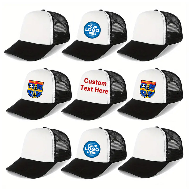 Personalized Custom Football Team Club Badge Trucker Caps