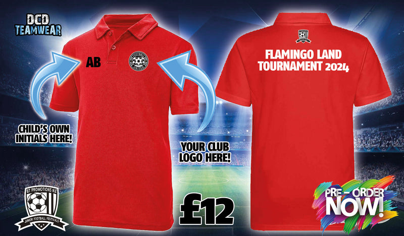 Flamingo Land Tournament 2024 Presentation Polo - Red