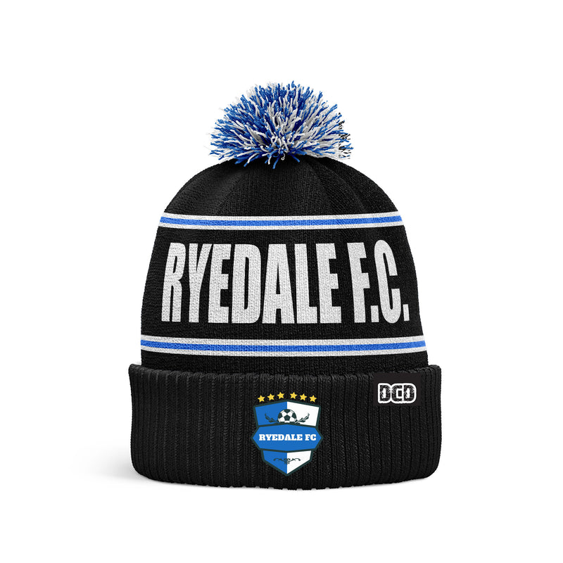 Ryedale FC Black 2023 Custom Bobble Hat - ONE SIZE