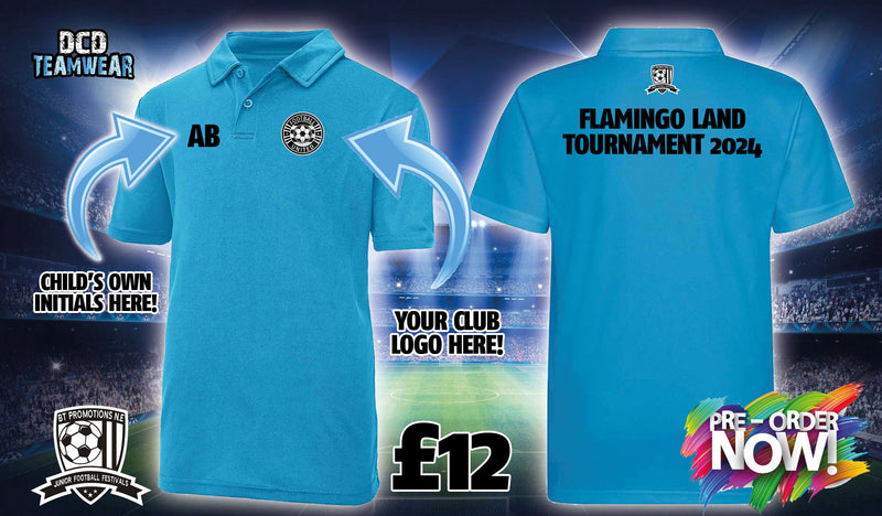 Flamingo Land Tournament 2024 Presentation Polo - Saphire Blue