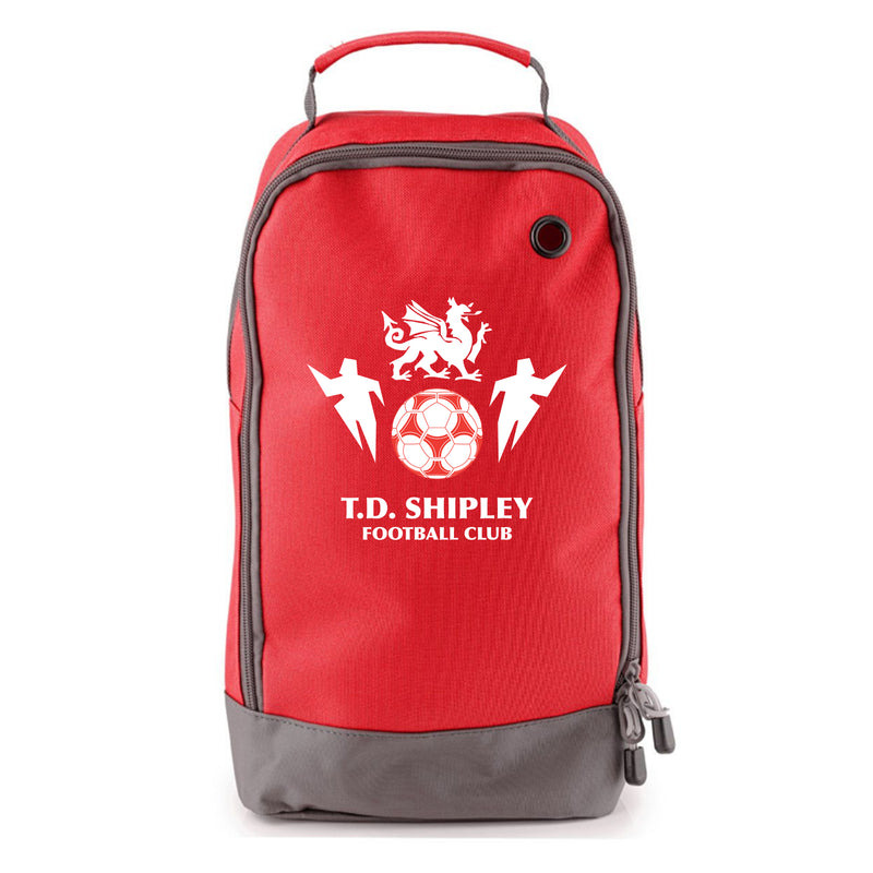 T.D. Shipley FC Boot Bag Red - Optional Initials