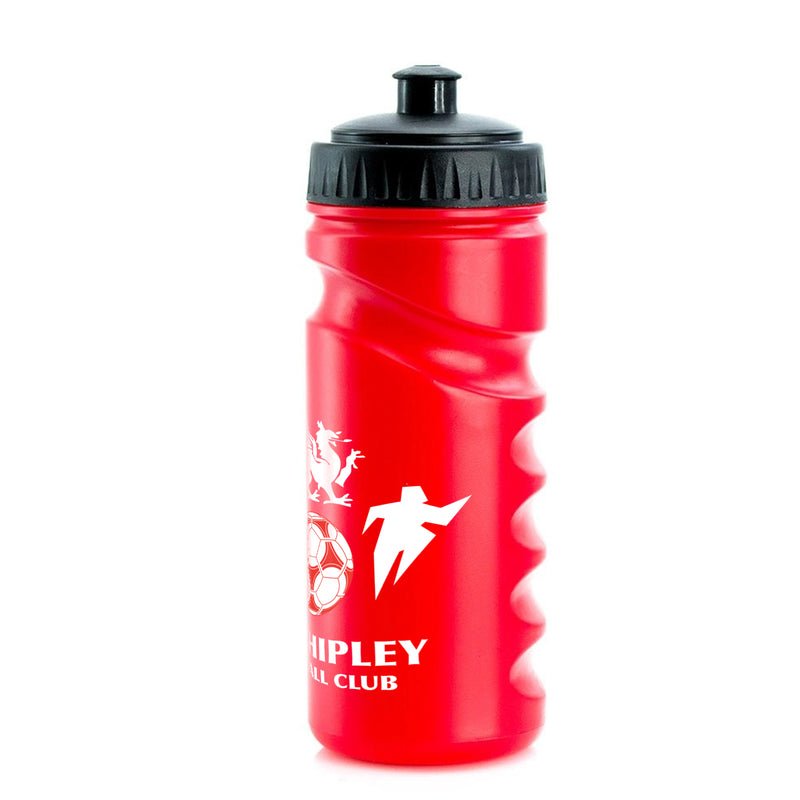 T.D. Shipley FC FingerGrip500 Red Water Bottle