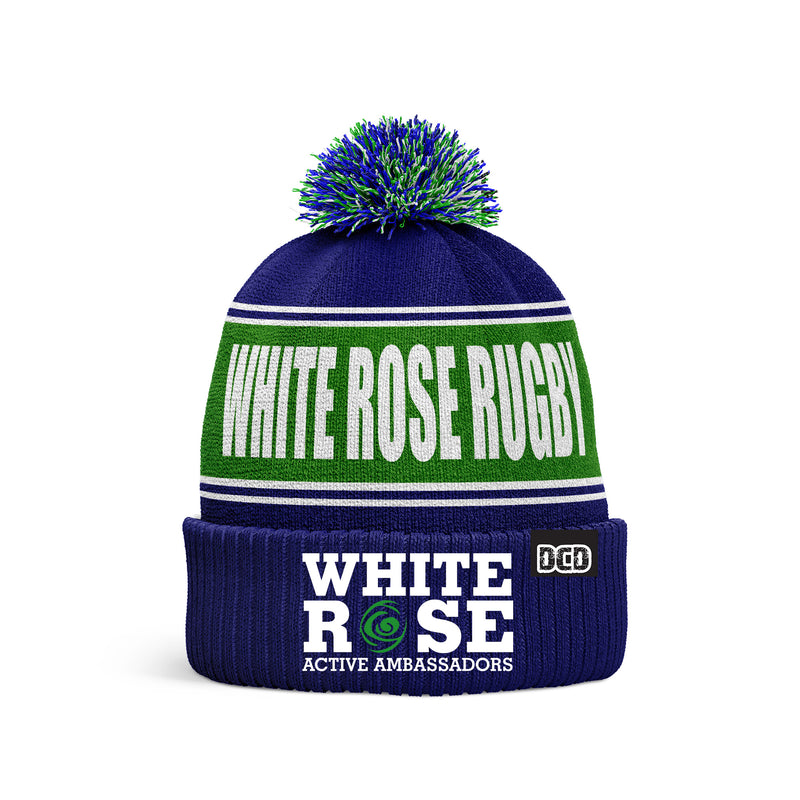 White Rose Rugby Active Ambassadors 2023 Custom Bobble Hat - ONE-SIZE
