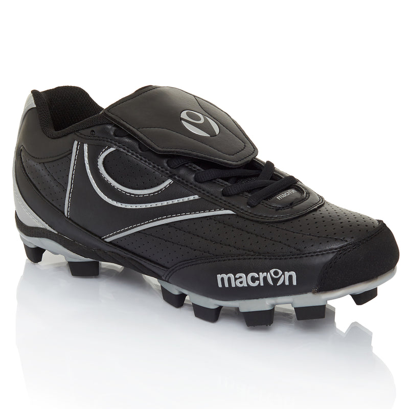 Macron Comiskey Molded Baseball Shoes, Black, 41