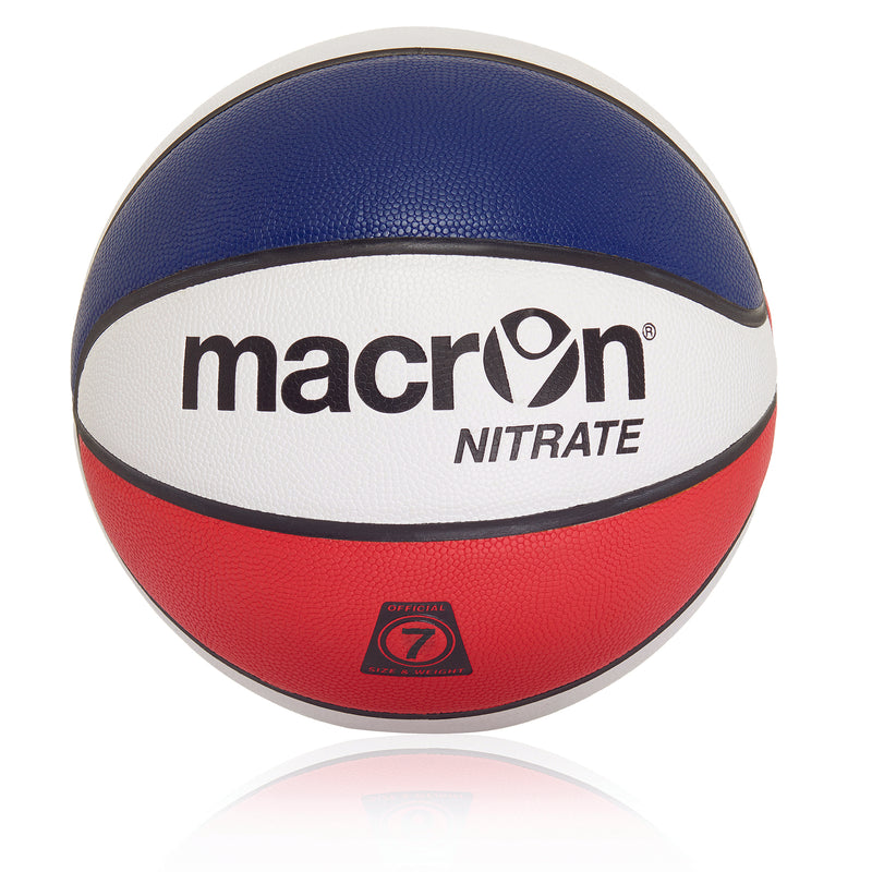 Macron Nitrate Basket Ball, Navy Red, 7