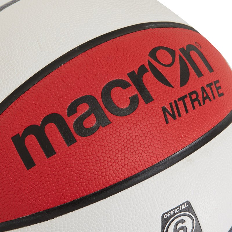 Macron Nitrate Basket Ball, Navy Red, 6