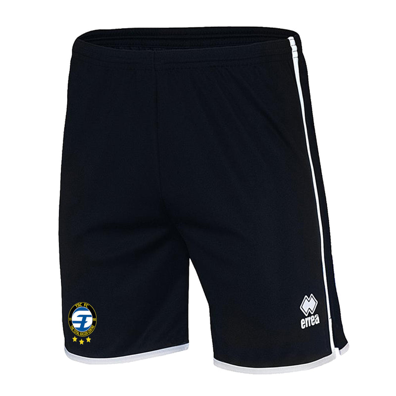 Darlington TSC Coaches Shorts Errea Bonn Adult (Black/White)