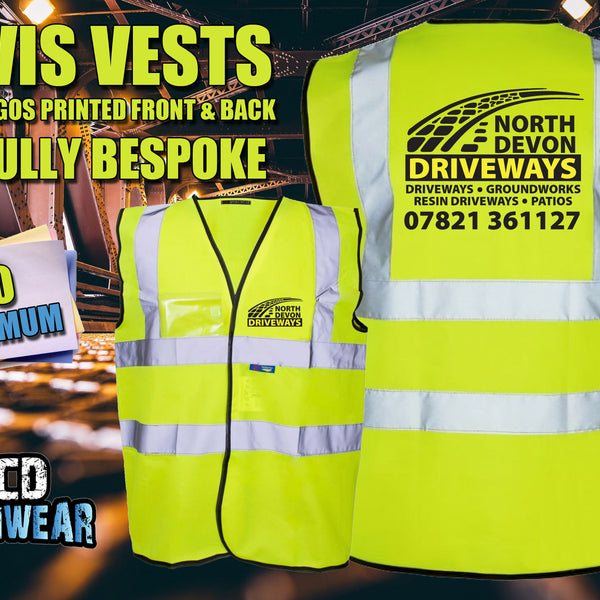 High vis vests hot sale with logo