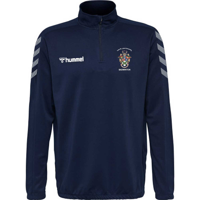 York St John University HUMMEL ELITE HALF ZIP SWEATER - Badminton